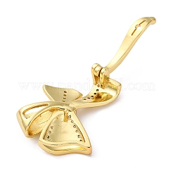 Латунные микро проложить кубического циркония кулон поручительств KK-D378-16G