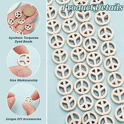 4 нити синтетических бирюзовых бусин&nbsp;G-BC0001-54B-02