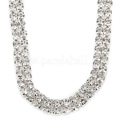 Chaînes en laiton avec strass&nbsp;CHC-WH0002-01S