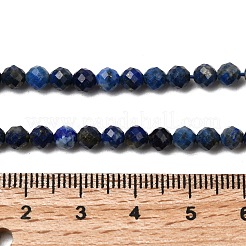 Нитки бусины из натурального ляписа-лазури G-T108-36-1