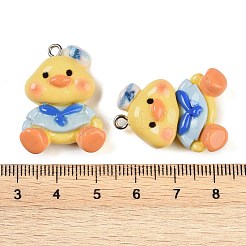 Подвески из смолы в виде цыпленка&nbsp;RESI-U004-03C