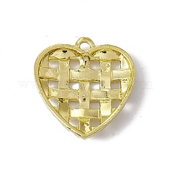 合金ペンダント  ハートチャーム  ライトゴールド  21.5x20x4mm  穴：1.6mm&nbsp;PALLOY-D014-01LG