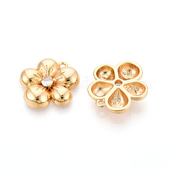 Латунные микро проложить кубического циркония подвески&nbsp;KK-N263-08G