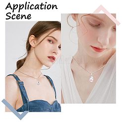 6 шт. 3 серебряных держателя для ледоруба 925 размера&nbsp;STER-CN0001-18