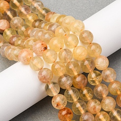 Естественный желтый флюорит бисер нитей&nbsp;G-K340-A03-02A