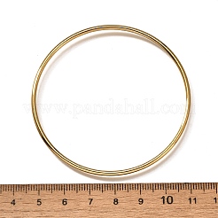 Bracelet simple et uni en acier inoxydable 304 avec placage ionique (IP) pour femme&nbsp;BJEW-F461-01A-G