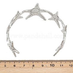 Браслеты-манжеты из нержавеющей стали 304 для женщин&nbsp;BJEW-P370-01P