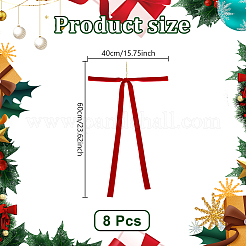 8 шт. бархатные аксессуары для одежды&nbsp;HJEW-MA00039