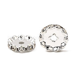 Латунные Ближний Восток горный хрусталь Spacer бисер RSB044-NFS