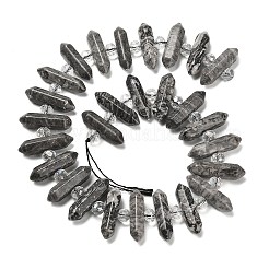 Нити бусин из натурального камня с двойным окончанием G-H069-B09-01