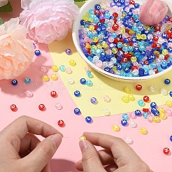 1750шт 7 цвета прозрачные акриловые бусины&nbsp;TACR-YW0002-47