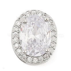 Латунные микро проложить кубического циркония слайд подвески ZIRC-I068-11P