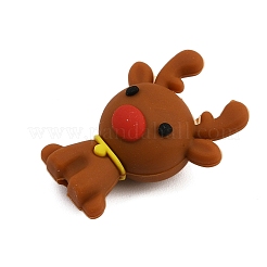 Рождественские силиконовые бусины&nbsp;LS-SIL-H008-01C