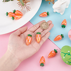 12 шт. подвески из смолы цвета моркови AB&nbsp;RESI-PH0002-47