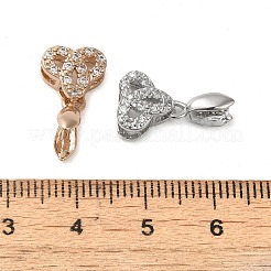 Покрытие стойки латунь микро паве прозрачный кубический цирконий ледоруб щепотка поручни KK-K340-06