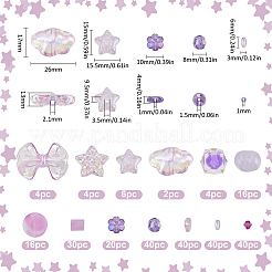 Набор акриловых бусин OACR-SC0001-71B