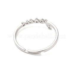 Кольцо с регулируемой высотой из нержавеющей стали марки 304&nbsp;RJEW-L107-028P