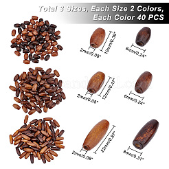 240 шт. 6 деревянных бусины в стиле ретро WOOD-GA0001-44