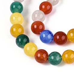 Природные треск агат бисер нитей G-N349-09A-01