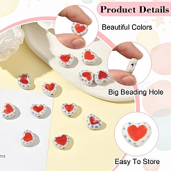 6шт фарфоровые бусины ручной работы&nbsp;PORC-YW0001-47