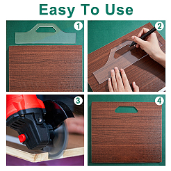 4 шт. 4 стиля прозрачных акриловых шаблонов фрезера TOOL-NB0002-27