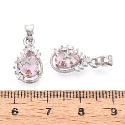 Латунные микро проложить кубического циркония подвески&nbsp;KK-N264-05P