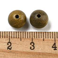 ウッドビーズ  染色されていない  ラウンド  オリーブドラブ  8mm  約1400個/500g&nbsp;WOOD-K007-03B-03