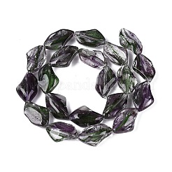 Chapelets de perles vernissées manuelles&nbsp;LA-N046-02B