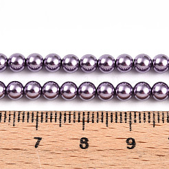 Выпечка из окрашенного перламутрового стекла жемчужные бусинки HY-N002-4mm-A14