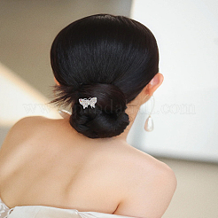 4шт. палочки для волос со стразами из сплава&nbsp;OHAR-LP0004-15