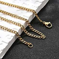 Ионное покрытие (ip) 304 нержавеющая сталь панцирные цепочки ожерелья NJEW-H492-01G