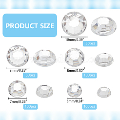 430шт 5 вида пластиковых кабошонов&nbsp;FIND-PH0021-48A