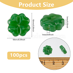 100 Stück sprühlackierte Glasperlen&nbsp;GLAA-DC0001-50