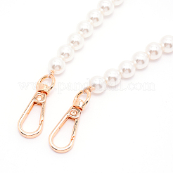 Ручки для мешков с круглыми бусинами из белого акрила&nbsp;FIND-TAC0006-21C-01