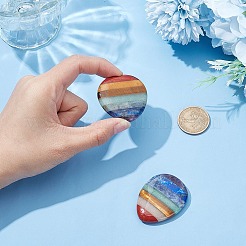 2 шт. 2 стиля чакра натуральные драгоценные камни фигурки AJEW-AR0001-89