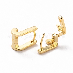 Pendientes de aro con inicial para mujer&nbsp;EJEW-P194-01G-J