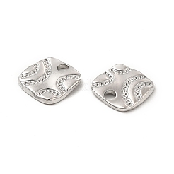Colgantes de acero inoxidable 304 que no se deslustran con engastes de rhinestone.&nbsp;STAS-B032-30P