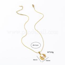 3 шт. минималистичные ожерелья из нержавеющей стали с имитацией жемчуга в форме круга для женщин PH8525