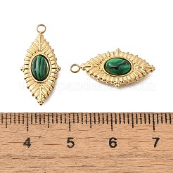 Природного малахита подвески STAS-C111-59G