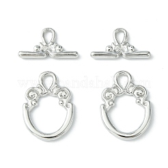 Застежки тоггл в тибетском стиле  TIBE-2106-P-NR