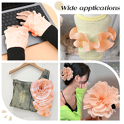 Шифоновая органза плиссированная кружевная отделка DIY-WH0892-01B