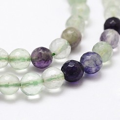 Природного флюорита бисер нитей G-G736-07-6mm