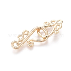 Латуни крюка и S-крючок застежки&nbsp;LS-KK-G381-10G