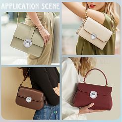 6 шт. плоские круглые застежки-защелки из сплава для сумок&nbsp;FIND-CP0003-23P