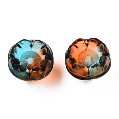 Perle di vetro verniciate a spruzzo trasparente&nbsp;GLAA-N035-032-G02