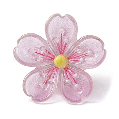 Blumen-Harz-Cabochon-Kartennadeln&nbsp;AJEW-TB00007