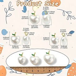 6 шт. 3 стили подвесок из ракушек и жемчуга&nbsp;KK-CJ0003-41