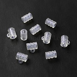 透明アクリルチューブベイル  ループベイル  透明  10.5x10x7mm  穴：1.5mm  内径：4mm  約1940個/500g&nbsp;OACR-L013-008