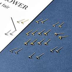 24 шт. 6 sstyles стойка гальванизированная латунь серьги-гвоздики KK-FS0001-41