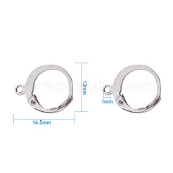 Фурнитура для сережек-рустик из хирургической нержавеющей стали 316 A-STAS-I045-02